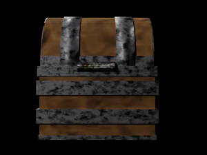Empty Treasure Chest 3D Model