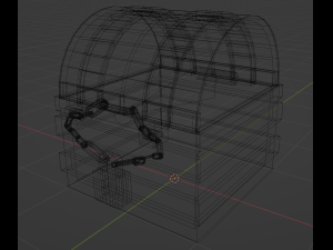 Empty Treasure Chest 3D मॉडल