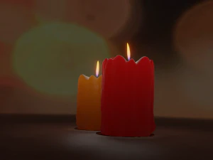 INTERACTIVE CANDLES 3D Model