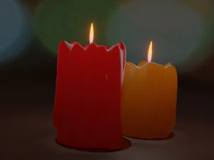 INTERACTIVE CANDLES 3D Model