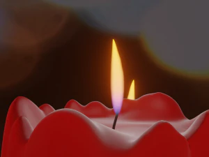 INTERACTIVE CANDLES 3D Model