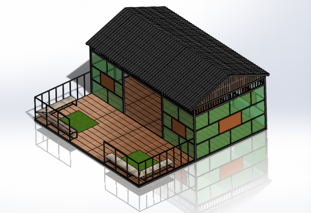 Coffee shop 3D Model .c4d .max .obj .3ds .fbx .stl .blend