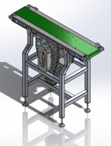 Belt conveyor Model 3D .c4d .max .obj .3ds .fbx .stl .blend 