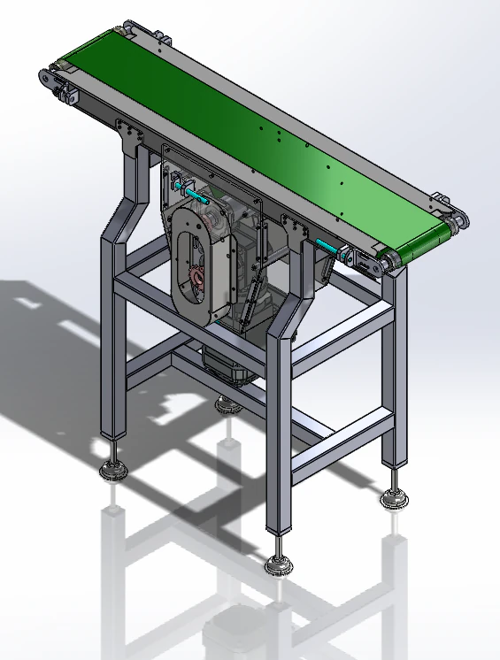 Belt conveyor 3D Model .c4d .max .obj .3ds .fbx .stl .blend 