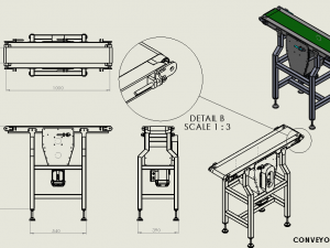 Belt conveyor Model 3D