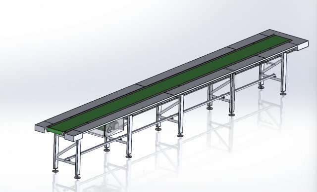 Conveyor 3D Model .c4d .max .obj .3ds .fbx .stl .blend 