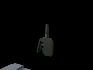 Customizable Explosive and Detonator 3D Model