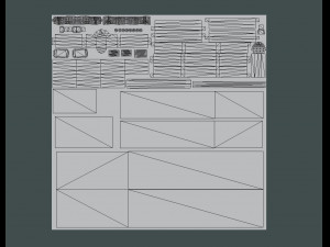 Wooden Coffer - low poly 3D Модель