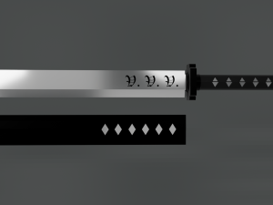 Shinobi short sword Modelo 3D