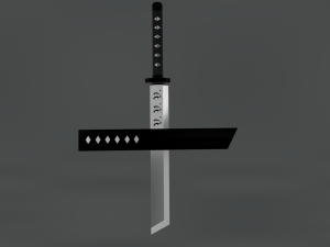 Shinobi short sword 3D Model