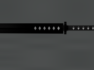 Shinobi short sword 3D Model