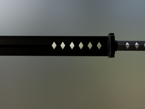 Shinobi short sword 3D Model