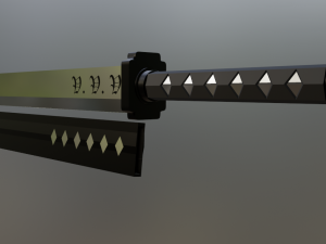 Shinobi short sword 3D Model
