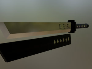 Shinobi short sword 3D Model