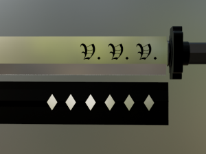 Shinobi short sword 3D Model
