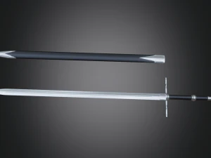 Bastard Sword 3D Model