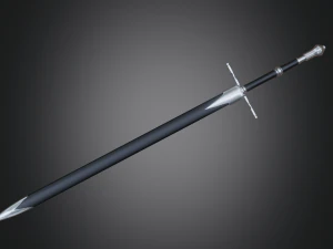 Bastard Sword 3D Model