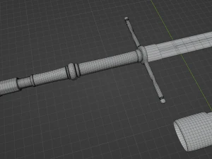 Bastard Sword 3D Model