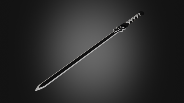 Dark repulser sword 3D 模型 .c4d .max .obj .3ds .fbx .stl .blend