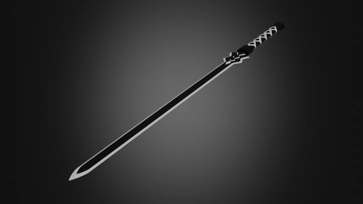 Dark repulser sword 3D Model .c4d .max .obj .3ds .fbx .stl .blend 