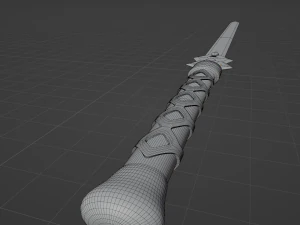 Dark repulser sword 3D Model