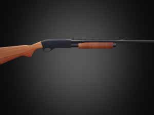 Shotgun Remington 870 low-poly 3D Модель