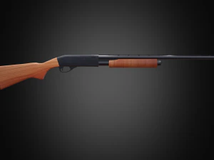 Strzelba Remington 870 low-poly Model 3D