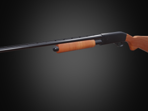 Shotgun Remington 870 low-poly 3D Модель