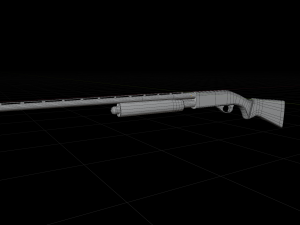 Shotgun Remington 870 low-poly 3D Модель