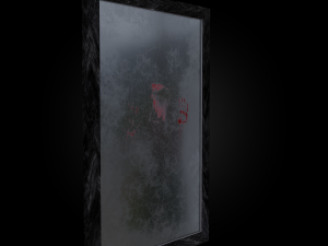 Old bloody shabby cracked mirror Low-poly 3D 모델