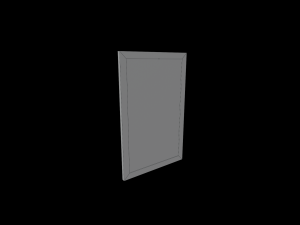 Old bloody shabby cracked mirror Low-poly 3D 모델