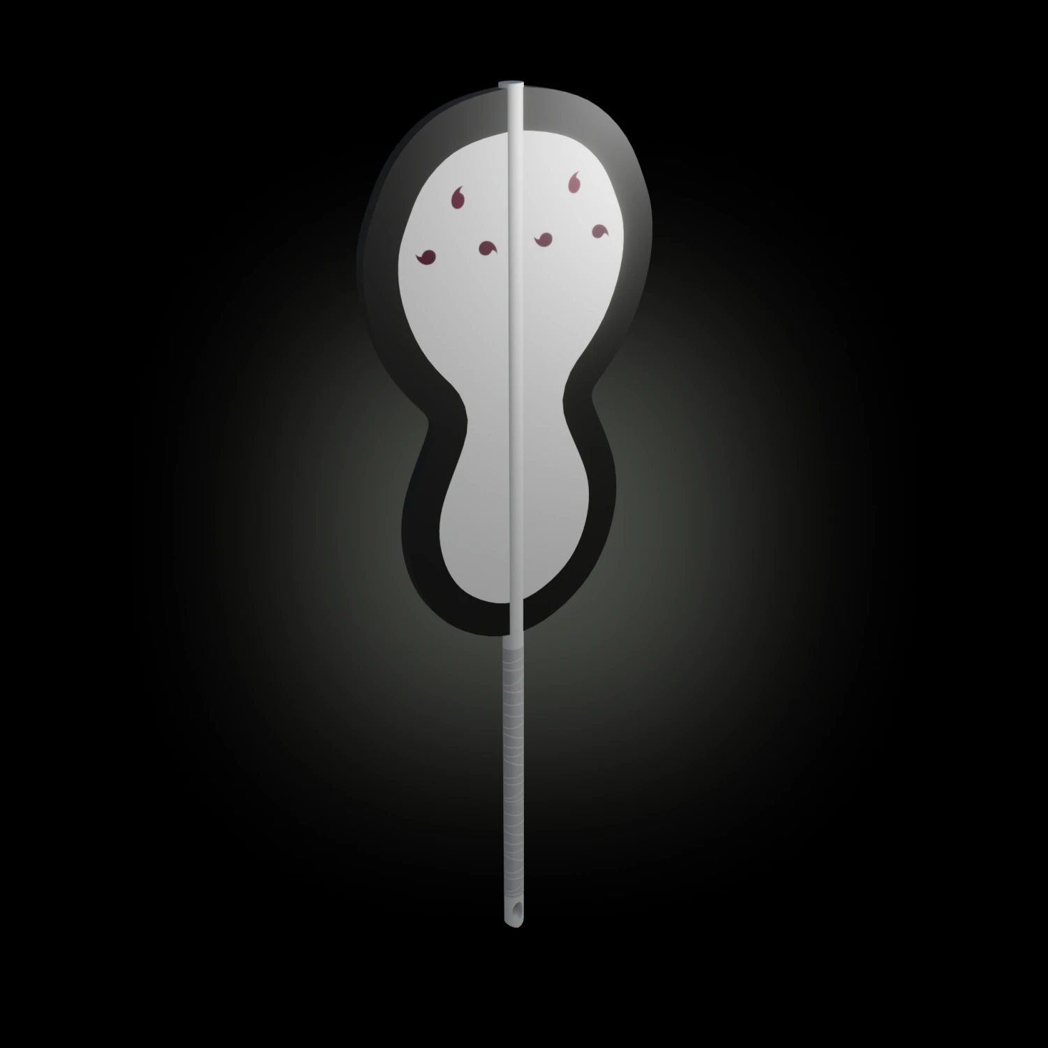 Fixture Gunbai Madara and Obito low-poly Low-poly 3D Model .c4d .max .obj .3ds .fbx .stl .blend 