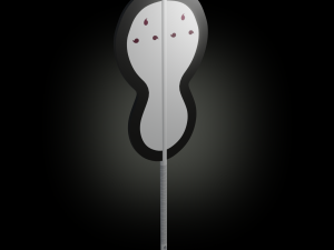 Fixture Gunbai Madara and Obito low-poly Low-poly Modelo 3D