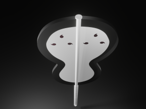 Fixture Gunbai Madara and Obito low-poly Low-poly Modelo 3D
