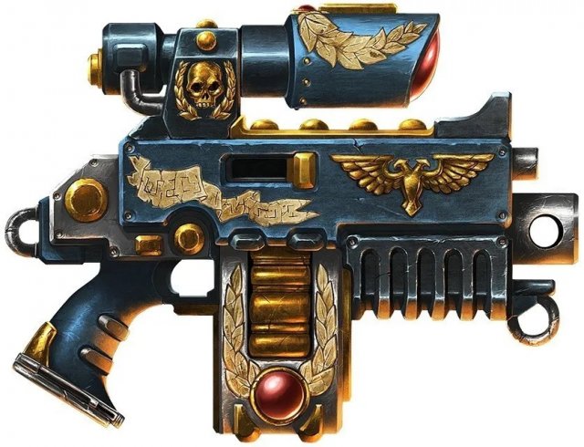 Warhammer 40k Sternguard Bolter 45cm Modèles 3D en vedette .c4d .max .obj .3ds .fbx .stl .blend 