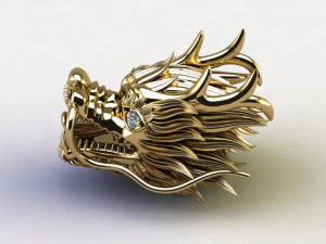 Dragon China Head 3D Model