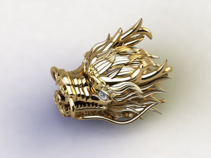 Dragon China Head Modèle 3D