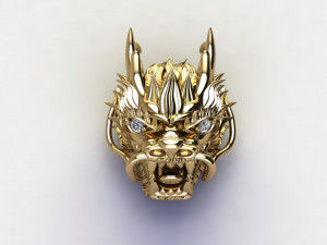 Dragon China Head Modèle 3D