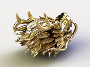 Dragon China Head 3D Model