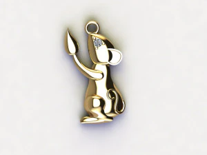 Mouse Pendant 3D Model
