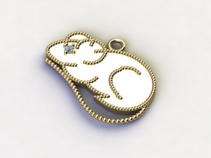 Mouse Pendant Modello 3D