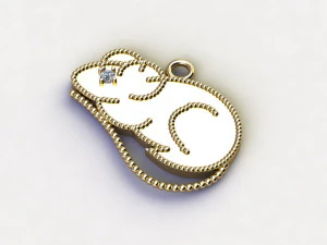 Mouse Pendant 3D Model