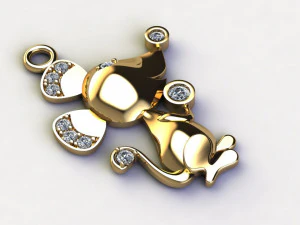 Mouse Pendant 3d cad file 3D Model