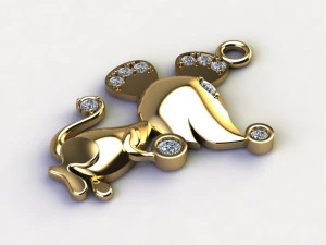 Mouse Pendant 3d cad file 3D Model