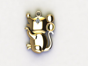 Mouse Pendant jewelry Modèle 3D