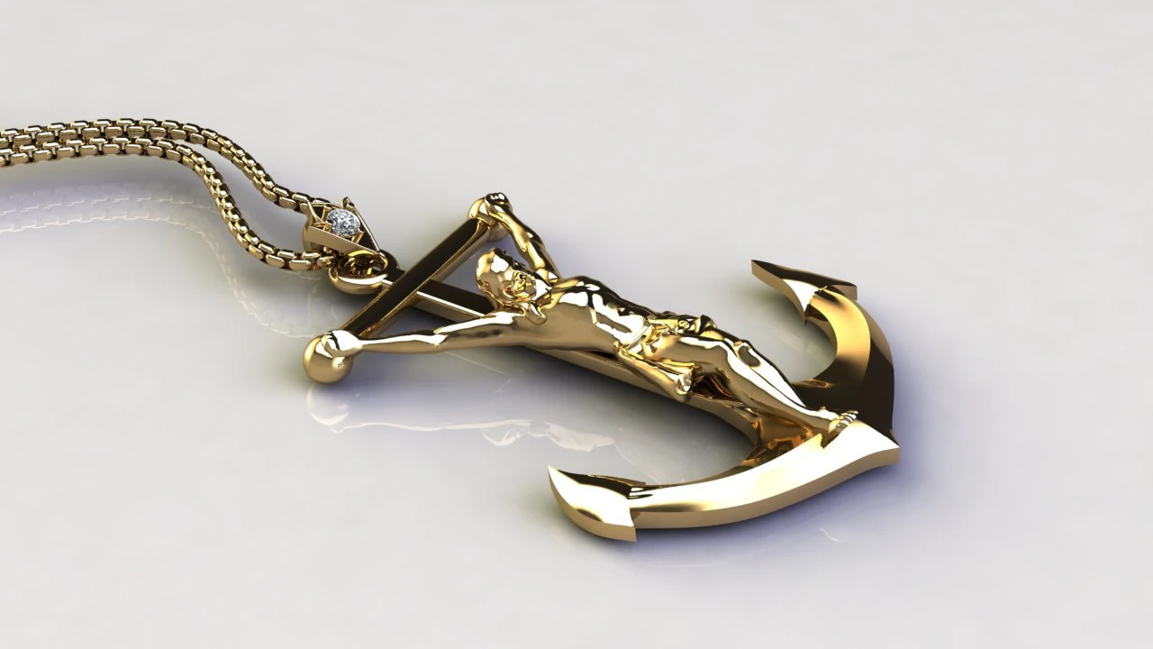 Jesus Pendant cad file 3D Model .c4d .max .obj .3ds .fbx .stl .blend 