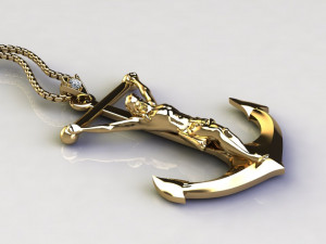 Jesus Pendant cad file 3D Model