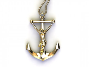 Jesus Pendant cad file 3D Model