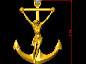 Jesus Pendant cad file 3D Model