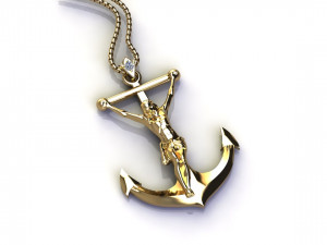 Jesus Pendant cad file 3D Model